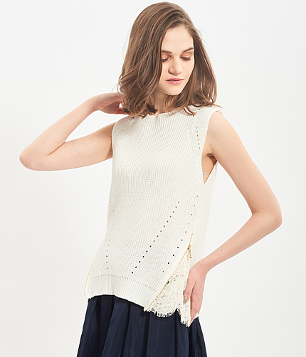 サイドジップオープンレースベスト