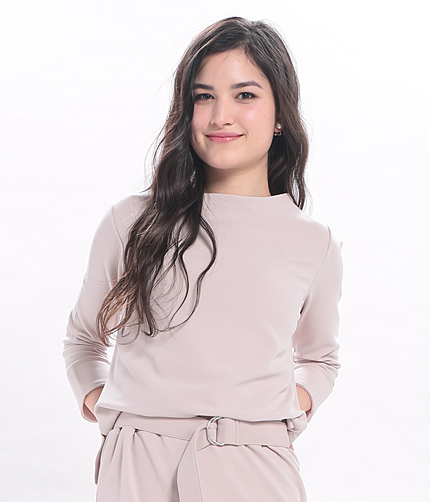 【セットアップ対応商品】ジャージーボトルネックプルオーバー