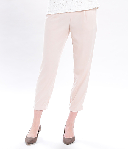 裾後ろゴムパンツ