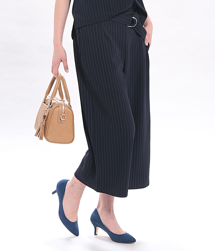 【セットアップ対応商品】ジャージーワイドクロップドパンツ