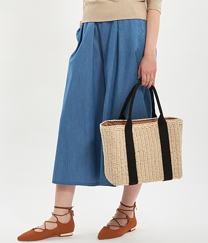 デニムガウチョパンツ