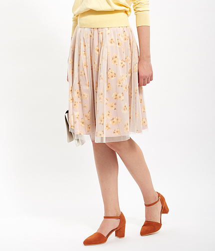 マルチウェイワントーン小花リバーシブルスカート