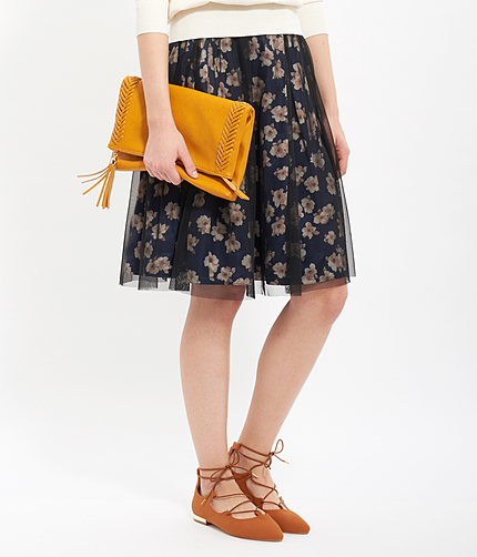 マルチウェイワントーン小花リバーシブルスカート