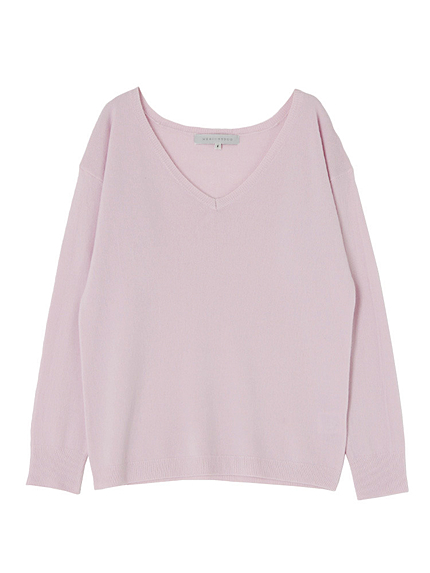 【DUO】 カシミヤ風AC　Vニット