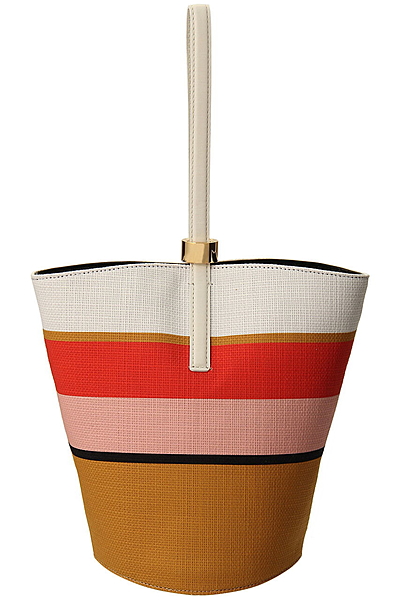 UNBUL ストライプハンドバッグ