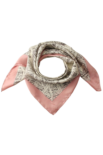 地図柄シルクスカーフ