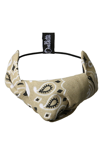 バンダナ柄ノットヘアゴム