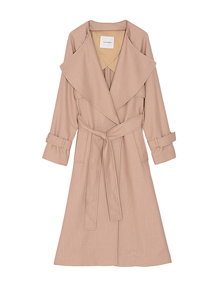 ドレープラペルLONGトレンチコート