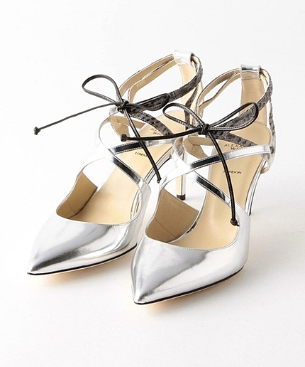 【限定発売】ALEXANDER WHITE/ ダブルクロス パンプス