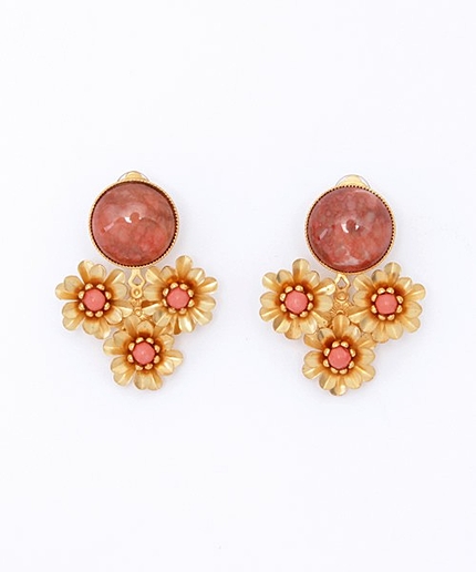 〓 ADER DROPS フラワー イヤリング / アデル