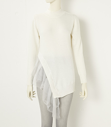 アシメフリルKNIT TOP（２）