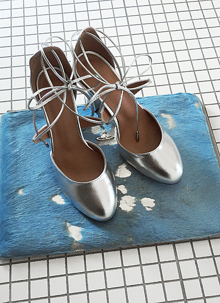 エナメル調ラウンドトゥレースアップヒール・全3色・s45714