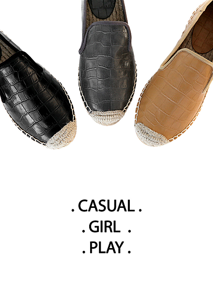 アニマルスキン調ジュートソールスリッポン・全3色・s46004