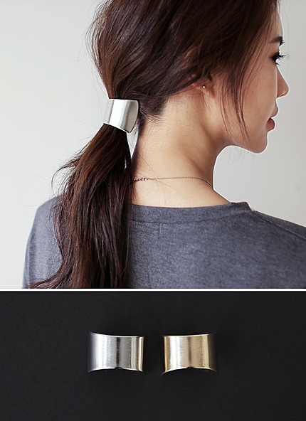 ハーフムーンメタルヘアピン・全2色・t45724