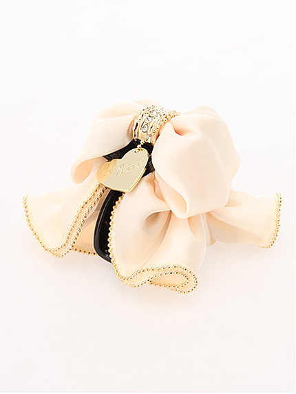 16.SS リボンフリルヘアクリップ