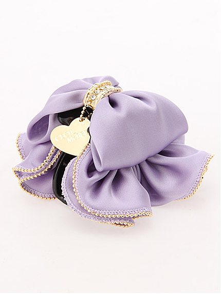 16.SS リボンフリルヘアクリップ