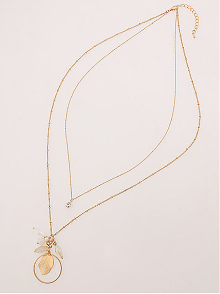 Mixモチーフロングネックレス