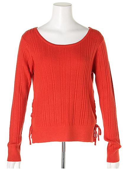 サイドスピンドルランダムリブニット