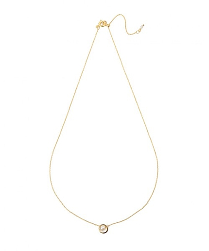 CR サークルフレーム＆パール/ネックレス