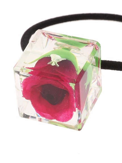 WEGO/クリアローズヘアゴム