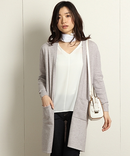 【モチモチ！抜群の触り心地】モチモチロングカーディガン