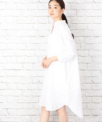 【WEB先行予約】フレンチリネンシャツワンピース