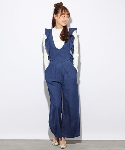 フリルサロペット