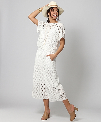 ラッセルレースワイドパンツ