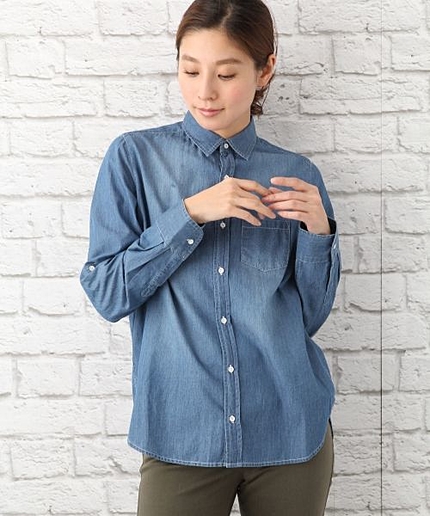 ３．８ＯＺデニムシャツＬＳ