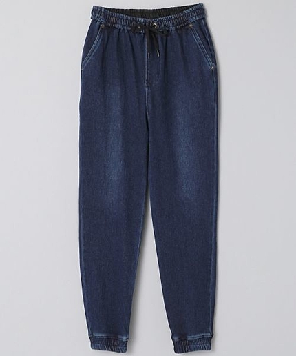 カットデニムリブパンツ