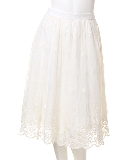 L65チュールレース／スカート