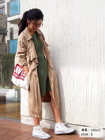 テンセルラップトレンチコート