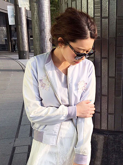 【DUO】 Flower刺繍スカジャンブルゾン