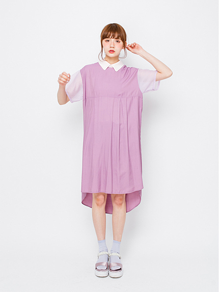 ボックスシャツワンピース