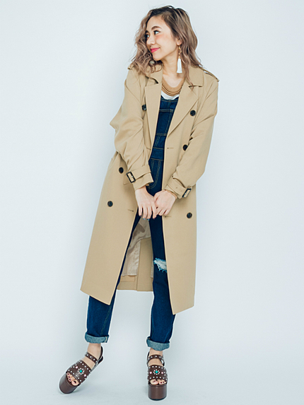 ロングトレンチコート