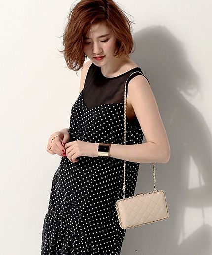 UPCE キルティング チェーン バッグ