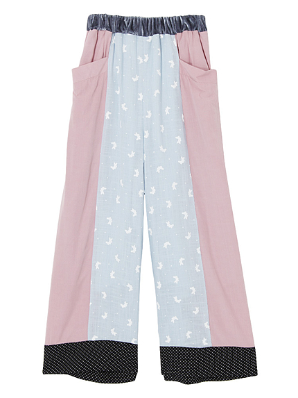 柄たくさんワイドパンツ