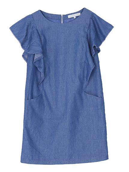 【BSC】 ダンガリーラッフルワンピース