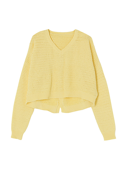 BACKカシュクールニット