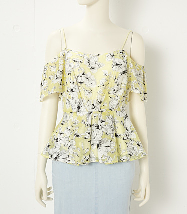 フラワータックペプラムTOP