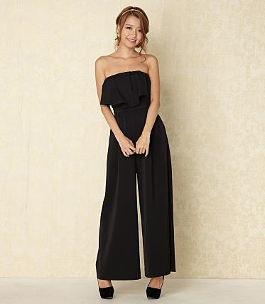 バストフリルベアロンパースDRESS