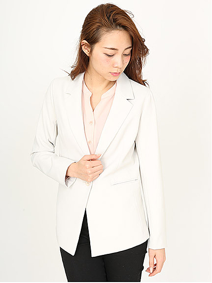 バックジップテーラードジャケット