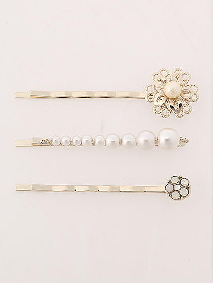 ビジュー調ヘアピンSET