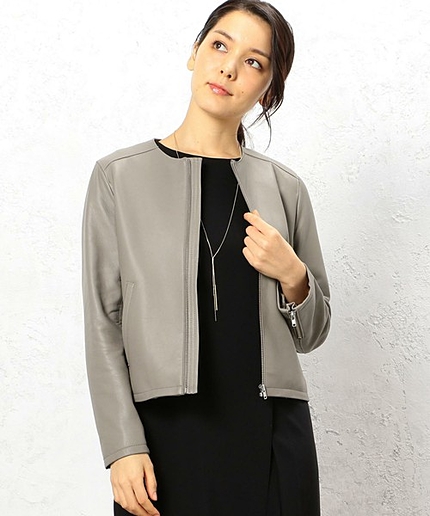 KC SHEEP LEATHER ブルゾン◆