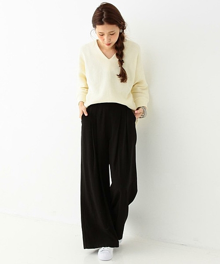 バックイージーワイドパンツ/AEBC BACK EASY WID