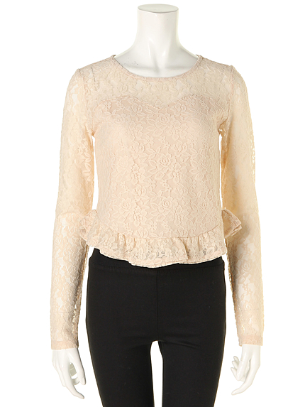 レースペプラムトップス