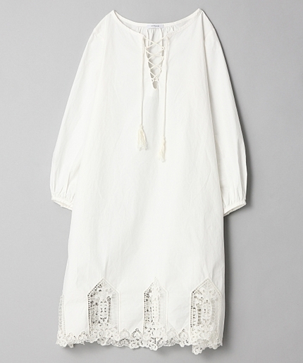 スカラップレースワンピース