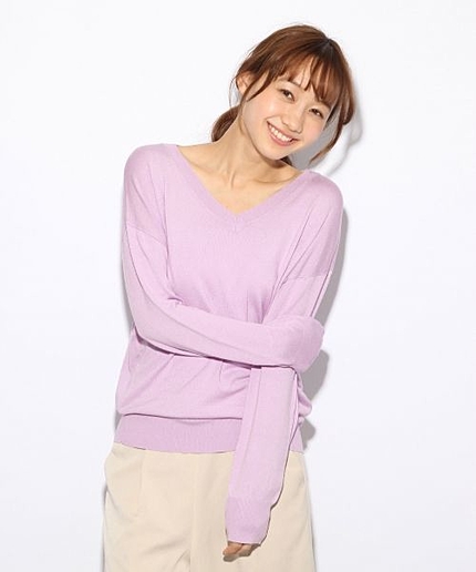 ★WEB限定アイテム★ピンクカラー予約受付中　Vプルオーバー