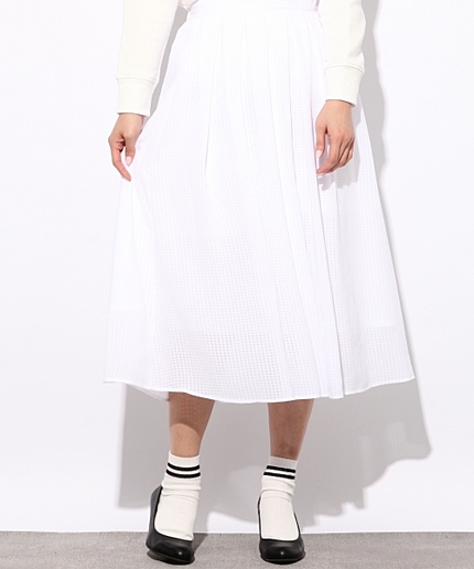 シアーチェックスカート