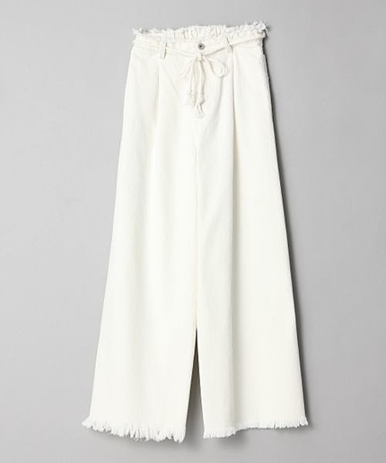 【先行予約】ロープベルトデニムワイドパンツ